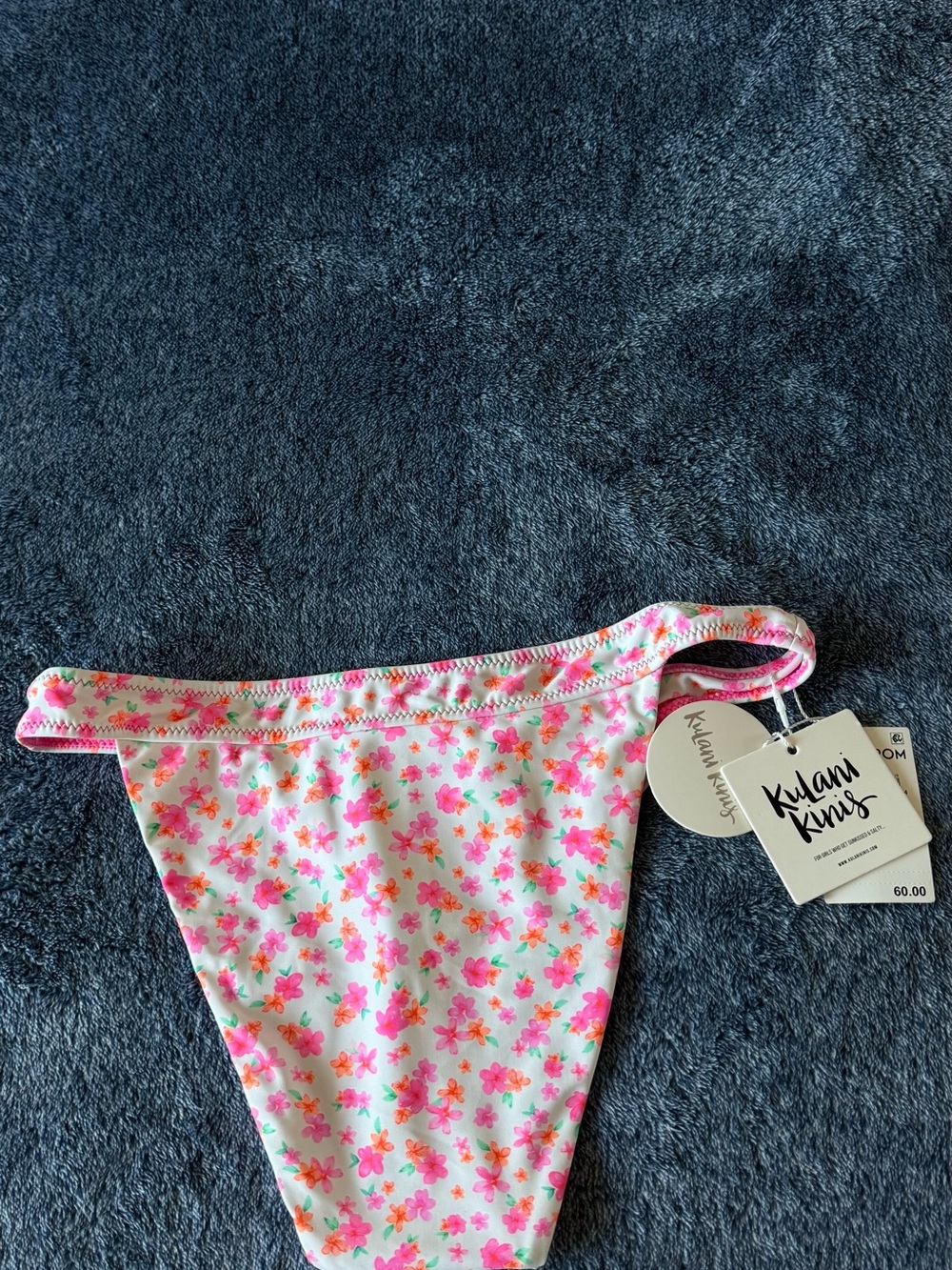 NWT Kulani Kinis Underwire Bikini Set in Flamingo Flora Top is L & Bottom M👙🦩🌸 - Picture 8 of 9